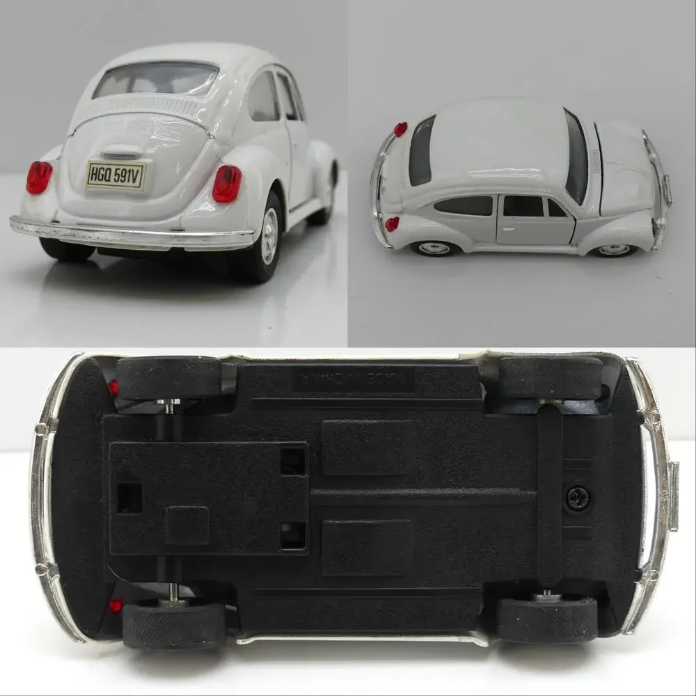 Lot of 4 Vintage VW Volkswagen Beetle Bus Toy Cars Diecast Plastic Collectibles